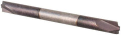 Value Collection - 0.01" Radius, 1/8" Mill Diam, 2 Flute Solid Carbide Corner Rounding End Mill - Double End, AlTiN Finish, 1-1/2" OAL, 1/8" Shank Diam - Eagle Tool & Supply