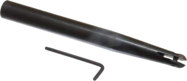 Minicut International - 1/2" Cut Diam, 3/8" Max Depth of Cut, 5/8" Shank Diam, 6" OAL, Indexable Ball Nose End Mill - 2.312" Head Length, Straight Shank, BNMI Toolholder, BNSI 0500 Insert - Eagle Tool & Supply