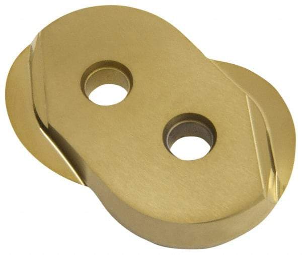Minicut International - BNSI0625 Grade K20 Carbide Milling Insert - TiAlN Finish, 0.157" Thick, 5/8" Inscribed Circle, 5/16" Corner Radius - Eagle Tool & Supply