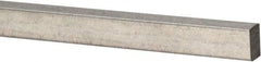 Precision Brand - 12" Long x 3/32" High x 3/32" Wide, Zinc-Plated Key Stock - Low Carbon Steel - Eagle Tool & Supply