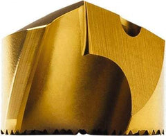 Seco - Series SD100, 22.5mm Diam 140° Replaceable Drill Tip - Carbide, TiAlN Finish, Through Coolant - Eagle Tool & Supply
