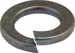 Value Collection - M14, 14.2mm ID, 24.1mm OD, 3mm Thick Split Lock Washer - Grade 8 Spring Steel, Zinc-Plated Finish, 14.2mm Min ID, 14.7mm Max ID - Eagle Tool & Supply