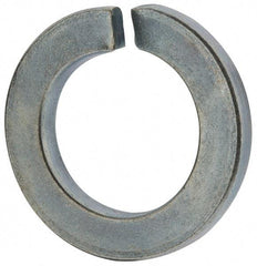 Value Collection - M24, 24.5mm ID, 40mm OD, 5mm Thick Split Lock Washer - Grade 8 Spring Steel, Zinc-Plated Finish, 24.5mm Min ID, 25.5mm Max ID - Eagle Tool & Supply
