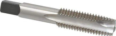 Kennametal - 3/4-10 UNC, 3 Flute, Bright Finish, High Speed Steel Spiral Point Tap - Plug Chamfer, Right Hand Thread, 4-1/4" OAL, 2" Thread Length, 0.59" Shank Diam, Series 5301 - Exact Industrial Supply