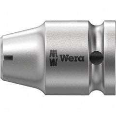 Wera - Socket Adapters & Universal Joints Type: Square-Drive to Hex Bit Adapter Female Size: 3/8 Socket Drive to 5/16 Hex - Eagle Tool & Supply