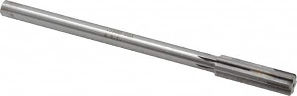 Made in USA - 0.566" Carbide-Tipped 6 Flute Chucking Reamer - Eagle Tool & Supply