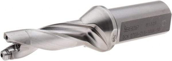 Iscar - 0.709" to 0.744" Diam, 3xD, 2.13" Max Depth, 1" Shank Diam, 5.45" OAL, Replaceable-Tip Drill - FCP, ICK, ICK-2M, ICM, ICP, iCP-2M Insert, 84853050 Toolholder, Series SumoCham - Eagle Tool & Supply