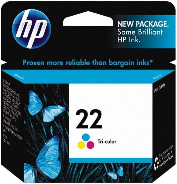 Hewlett-Packard - Cyan, Magenta & Yellow Ink Cartridge - Use with HP Deskjet D2230, D2345, D2360, D2430, D2445, D2460, F340, F380, F2140, F2180, F2240 - Eagle Tool & Supply