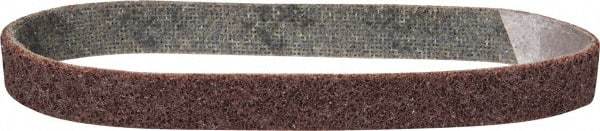 3M - 3/4" Wide x 18" OAL, Aluminum Oxide Abrasive Belt - Aluminum Oxide, Medium, Nonwoven, Series SE-BS - Eagle Tool & Supply