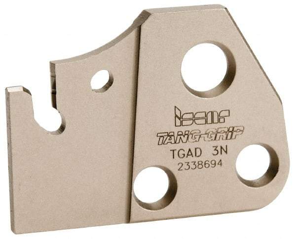 Iscar - 1.1811" Blade Height, 0.1575" Blade Width, 1.6339" OAL, Neutral Cut, Single End Indexable Cut-Off Blade - TGAD Blade - Eagle Tool & Supply