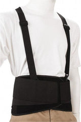 Ergodyne - Size 3XL, Hook & Loop, Spandex Belt with Adjustable Shoulder Straps - 46 to 52" Waist, 8" Wide, Detachable Strap, Black - Eagle Tool & Supply