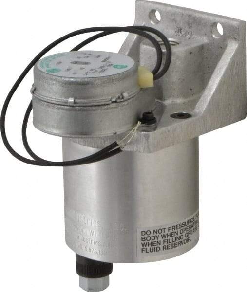 LDI Industries - 0.16 cc Output per Cycle, 1 Outlet Central Lubrication System Electric Pump - 66.55mm Wide x 134.37mm High, 120 Volt, Oil/Grease, 1/8-27 Outlet Thread, NPTF - Eagle Tool & Supply