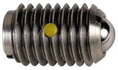 TE-CO - 8-32, 0.093" Ball Diam, 11/32" Body Length, 0.025" Max Ball Reach, Threaded Ball Plunger - Eagle Tool & Supply