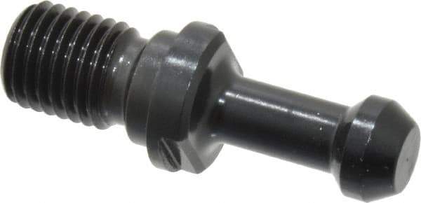 Parlec - C Style, BT40 Taper, M16x2 Thread, 45° Angle Radius, Standard Retention Knob - 2.36" OAL, 0.588" Knob Diam, 0.23" Flange Thickness, 1-3/8" from Knob to Flange, 0.669" Pilot Diam - Exact Industrial Supply