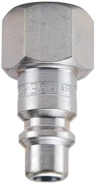 Parker - 1 - 11-1/2 Female NPTF Industrial Pneumatic Hose Connector - Steel, 3/4" Body Diam - Eagle Tool & Supply