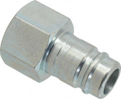 Parker - 3/4-14 Female NPTF Industrial Pneumatic Hose Connector - Steel, 3/4" Body Diam - Eagle Tool & Supply