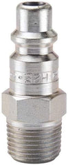 Parker - 1 - 11-1/2 Male NPT Industrial Pneumatic Hose Connector - Steel, 3/4" Body Diam - Eagle Tool & Supply