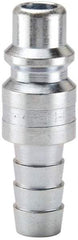 Parker - Hose Barb Industrial Pneumatic Hose Connector - Steel, 3/4" Body Diam, 1/2" Hose ID - Eagle Tool & Supply