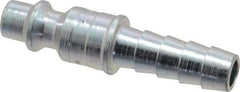 Parker - Hose Barb Industrial Pneumatic Hose Connector - Steel, 1/4" Body Diam, 5/16" Hose ID - Eagle Tool & Supply