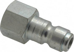 Parker - 3/8-18 Female NPTF Tru-Flate Automotive Pneumatic Hose Connector - Steel, 3/8" Body Diam - Eagle Tool & Supply