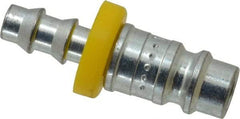 Parker - Push-Lok Hose Barb European High Flow Pneumatic Hose Connector - Steel, 1/4" Body Diam, 1/4" Hose ID - Eagle Tool & Supply