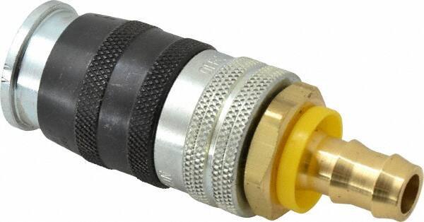 Parker - Push-Lok Hose Barb Industrial Pneumatic Hose Coupler - Steel, 1/2" Body Diam, 1/2" Hose ID - Eagle Tool & Supply