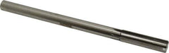 Made in USA - 0.636" Carbide-Tipped 6 Flute Chucking Reamer - Straight Flute, 9/16" Straight Shank, 2-1/4" Flute Length, 9" OAL - Eagle Tool & Supply