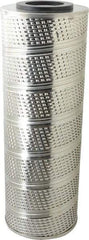 Parker - 6-1/4" OD, 30µ, Resin Cellulose Pleated-Resin Bonded Cartridge Filter - 18" Long - Eagle Tool & Supply