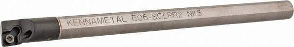 Kennametal - 12.19mm Min Bore Diam, 152.4mm OAL, 3/8" Shank Diam, E-SCLP Indexable Boring Bar - CP.. Insert, Screw Holding Method - Eagle Tool & Supply