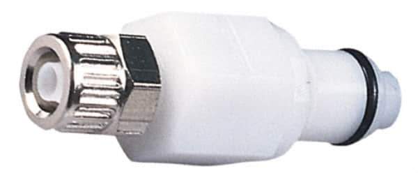 CPC Colder Products - 3/8" OD, Acetal Push-to-Connect Male Connector - 120 Max psi, White - Eagle Tool & Supply