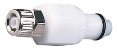 CPC Colder Products - 3/8" OD, Acetal Push-to-Connect Male Connector - 120 Max psi, White - Eagle Tool & Supply