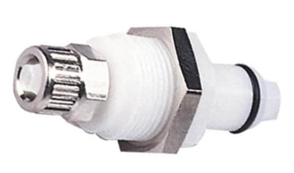 CPC Colder Products - 3/8" OD, Acetal Push-to-Connect Male Connector - 120 Max psi, White - Eagle Tool & Supply