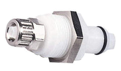 CPC Colder Products - 3/8" OD, Acetal Push-to-Connect Male Connector - 120 Max psi, White - Eagle Tool & Supply