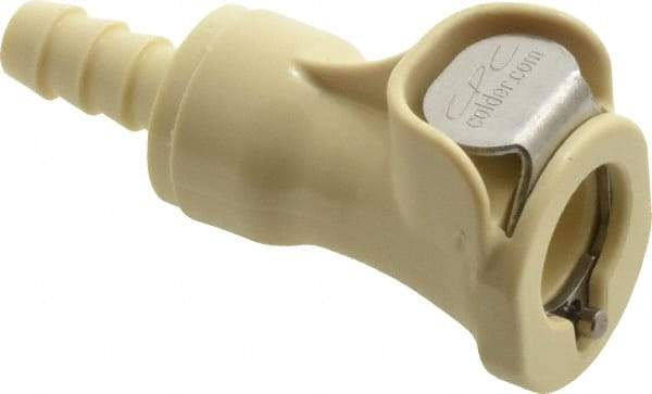 CPC Colder Products - Acetal Push-to-Connect Tube Female Connector - 120 Max psi, 1/4" Inside Diam, White - Eagle Tool & Supply