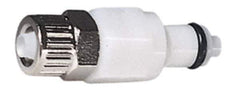 CPC Colder Products - 3/8" OD, Acetal Push-to-Connect Male Connector - 120 Max psi, White - Eagle Tool & Supply