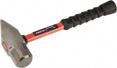 Proto - 4 Lb Head Cross Pein Hammer - 14" Fiberglass Handle, 1-15/16" Face Diam, 13-29/32" OAL - Eagle Tool & Supply