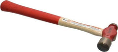 Proto - 1/4 Lb Head Ball Pein Hammer - Wood Handle with Red Laquer Grip, 11" OAL - Eagle Tool & Supply