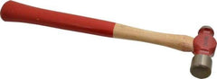 Proto - 1/2 Lb Head Ball Pein Hammer - Wood Handle with Red Laquer Grip, 12" OAL - Eagle Tool & Supply