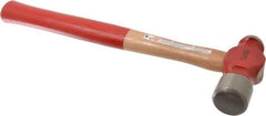 Proto - 2-1/2 Lb Head Ball Pein Hammer - Wood Handle with Red Laquer Grip, 16-3/8" OAL - Eagle Tool & Supply