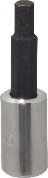 Proto - 1/4" Drive, 3/16" Hex Bit Socket - 1-7/8" OAL, 1" Bit Length - Eagle Tool & Supply