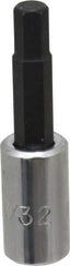 Proto - 1/4" Drive, 7/32" Hex Bit Socket - 1-7/8" OAL, 1" Bit Length - Eagle Tool & Supply