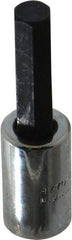 Proto - 1/4" Drive, 1/4" Hex Bit Socket - 1-7/8" OAL, 1" Bit Length - Eagle Tool & Supply