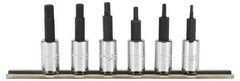 Proto - 6 Piece 1/4" Drive Metric Hex Bit Socket Set - 2 to 6mm Hex - Eagle Tool & Supply
