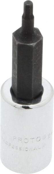 Proto - 1/4" Drive, 2mm Hex Bit Socket - 1-7/8" OAL, 1" Bit Length - Eagle Tool & Supply