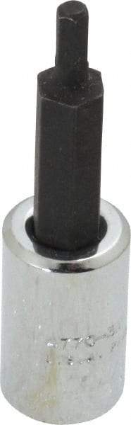 Proto - 1/4" Drive, 3mm Hex Bit Socket - 1-7/8" OAL, 1" Bit Length - Eagle Tool & Supply