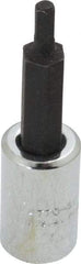 Proto - 1/4" Drive, 3mm Hex Bit Socket - 1-7/8" OAL, 1" Bit Length - Eagle Tool & Supply