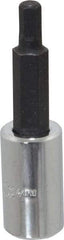 Proto - 1/4" Drive, 4mm Hex Bit Socket - 1-7/8" OAL, 1" Bit Length - Eagle Tool & Supply