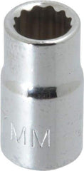 Proto - 1/4" Drive, Standard Hand Socket - 12 Points, 7/8" OAL, Chrome Finish - Eagle Tool & Supply