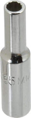 Proto - 1/4" Drive, Deep Hand Socket - 12 Points, 1-15/16" OAL, Chrome Vanadium, Chrome Finish - Eagle Tool & Supply