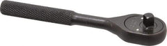 Proto - 1/4" Drive Pear Head Ratchet - Black Oxide Finish, 5" OAL, 24 Gear Teeth - Eagle Tool & Supply